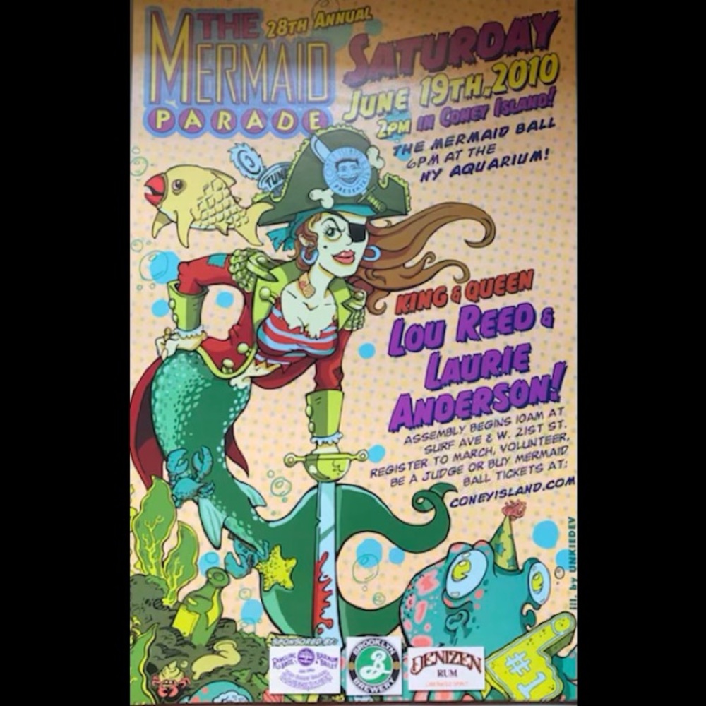 2010 Coney Island Mermaid Parade Collectors Poster